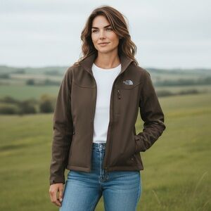 The North Face Women’s Windwall Fleece Jacket - Brown - Size S